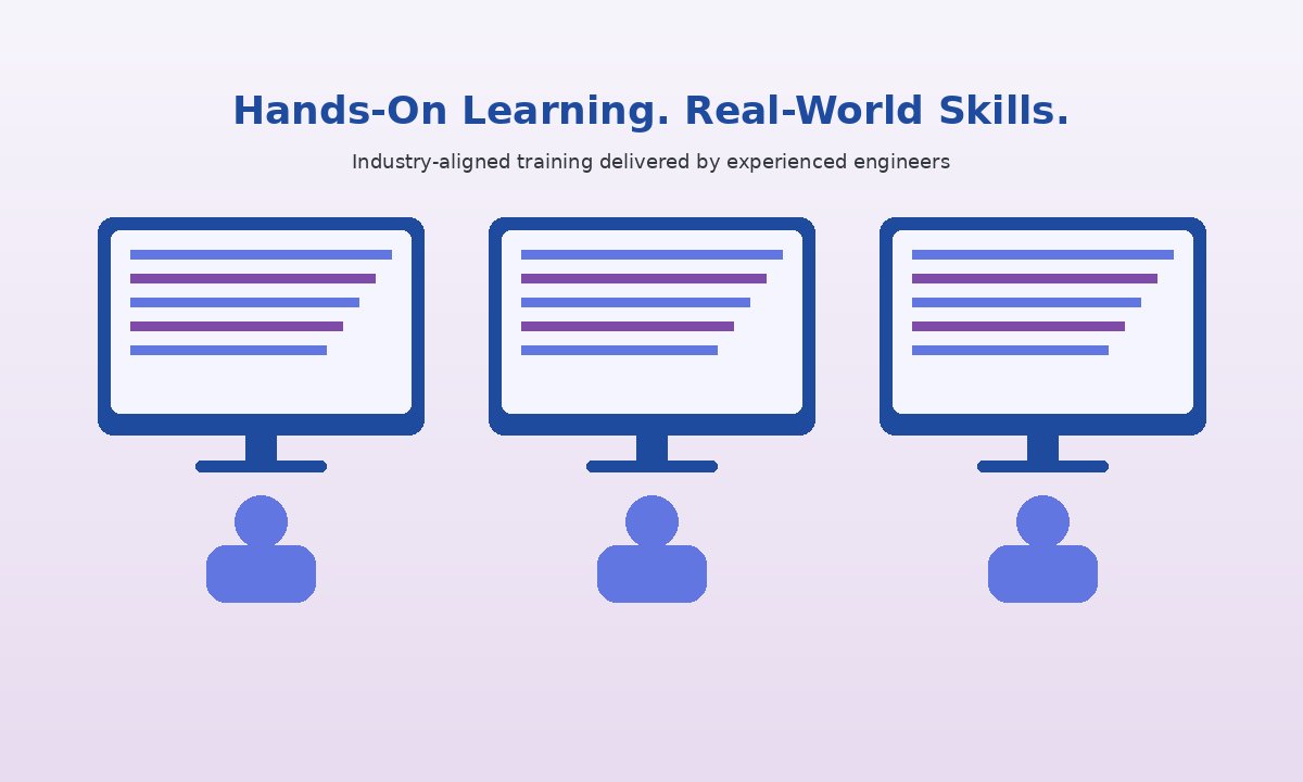 Hands-on learning environment at SR Technologies - real-time work environment